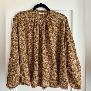 Doen Floral Long Sleeve Blouse top